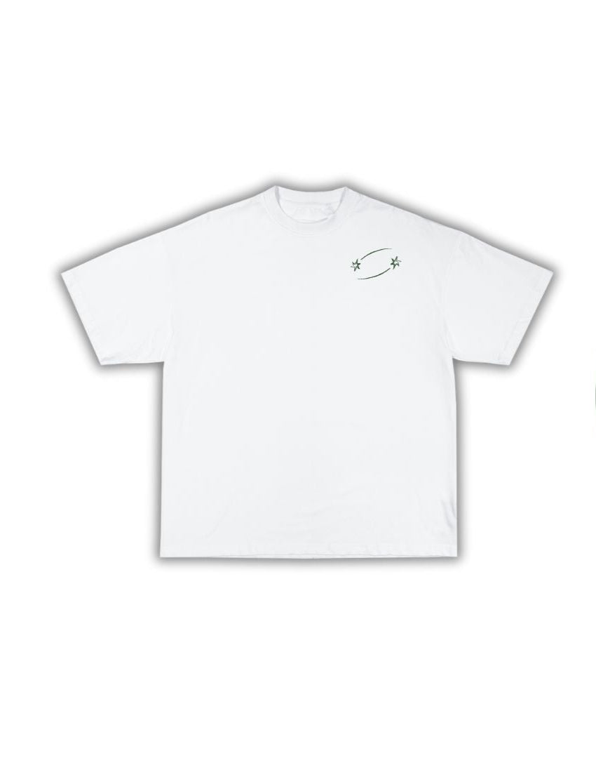 t- shirt white/military