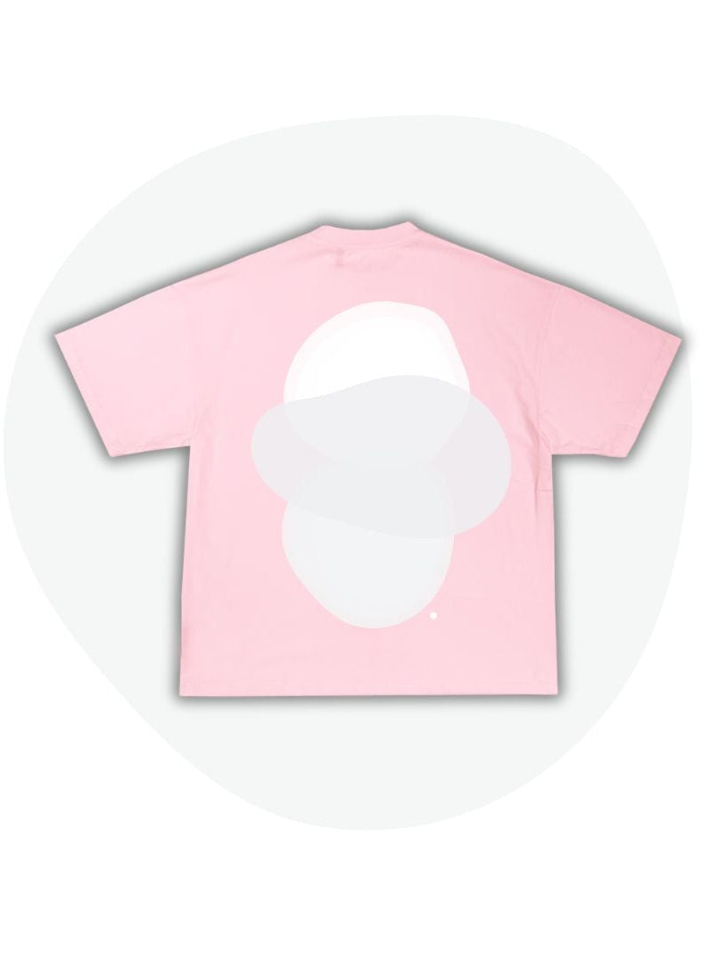 Pink/White T shirt, loose fit