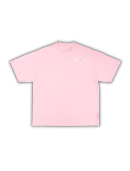 Pink/White T shirt, loose fit