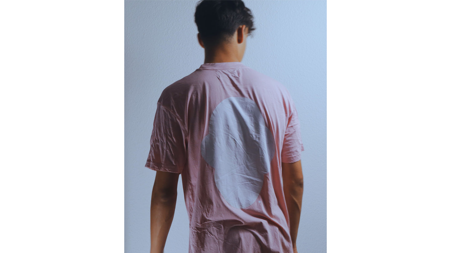 Pink/White T shirt, loose fit