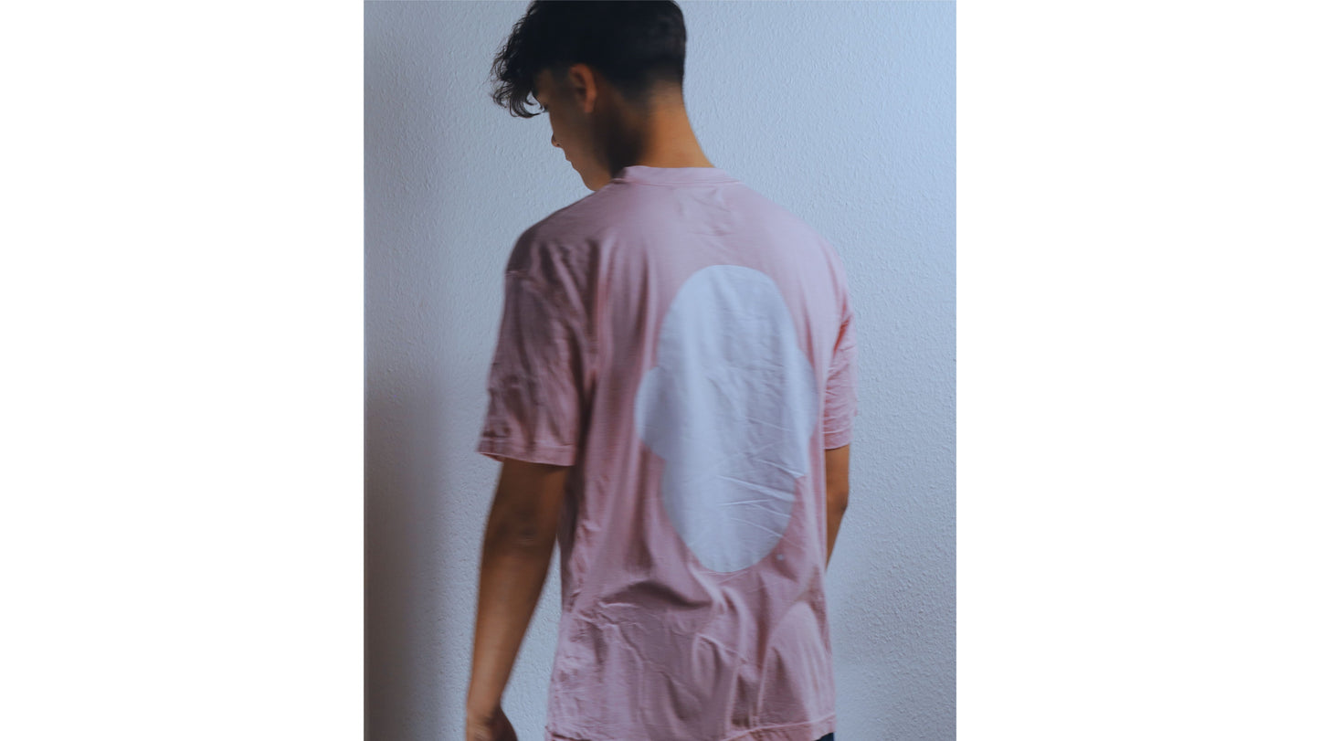 Pink/White T shirt, loose fit